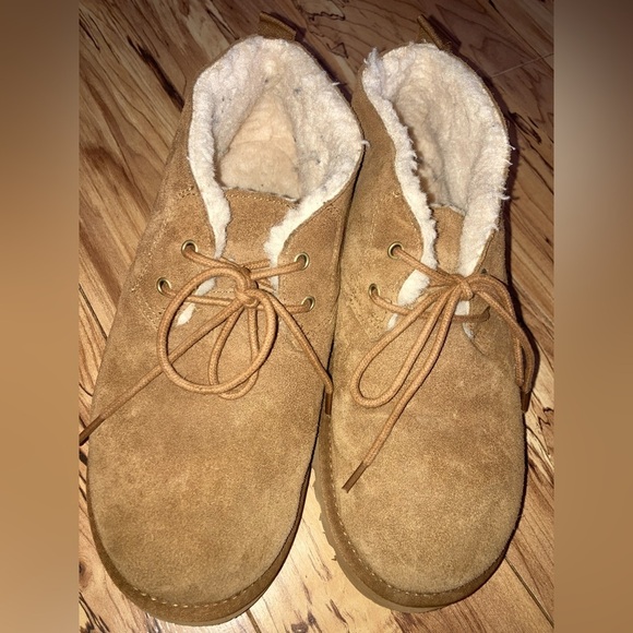 Pawz by bear paw mens Gavin chukka boots slippers tan size 10 - Picture 1 of 14